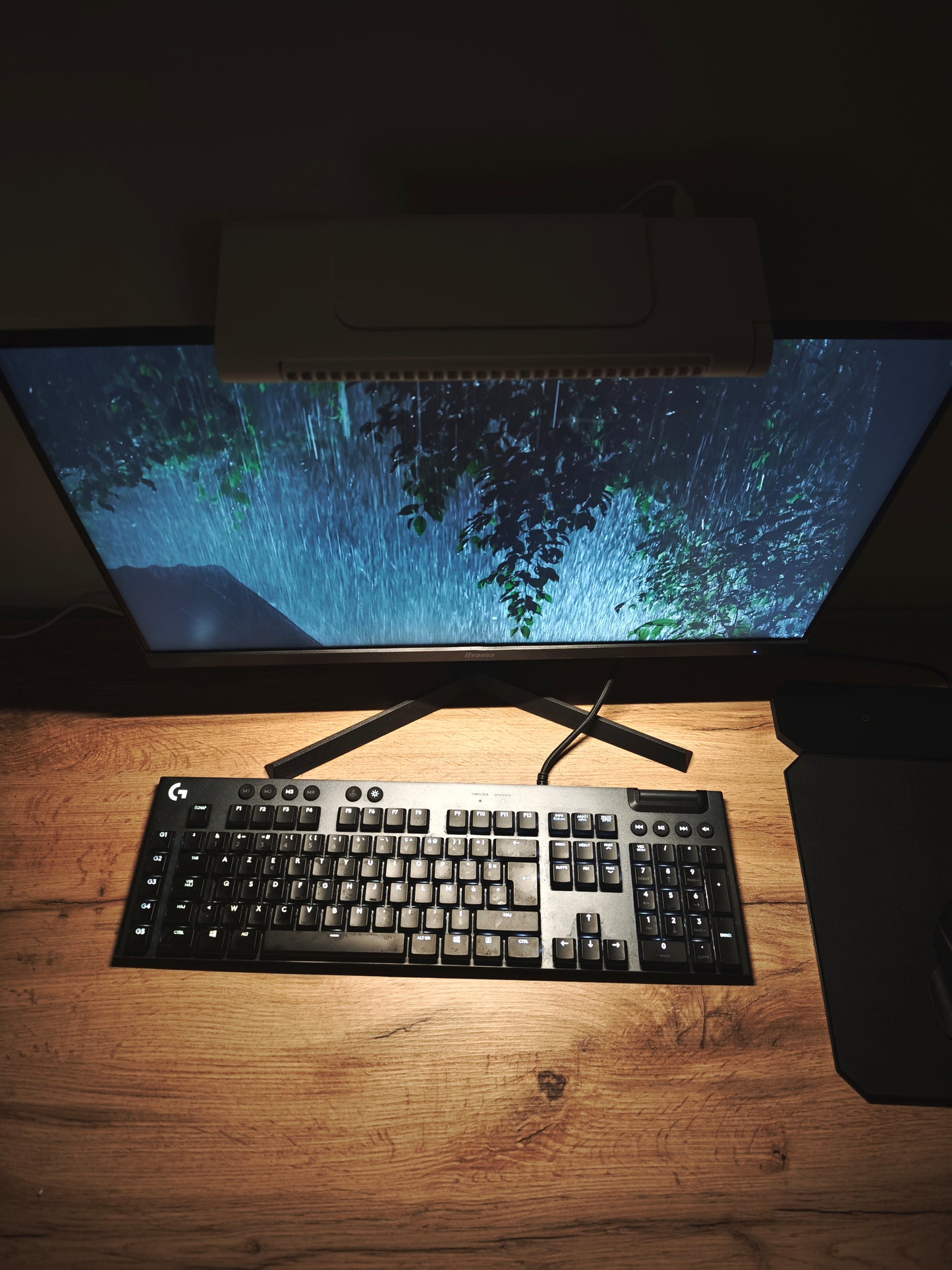 Ventilateur/lampe d'écran 2 en 1